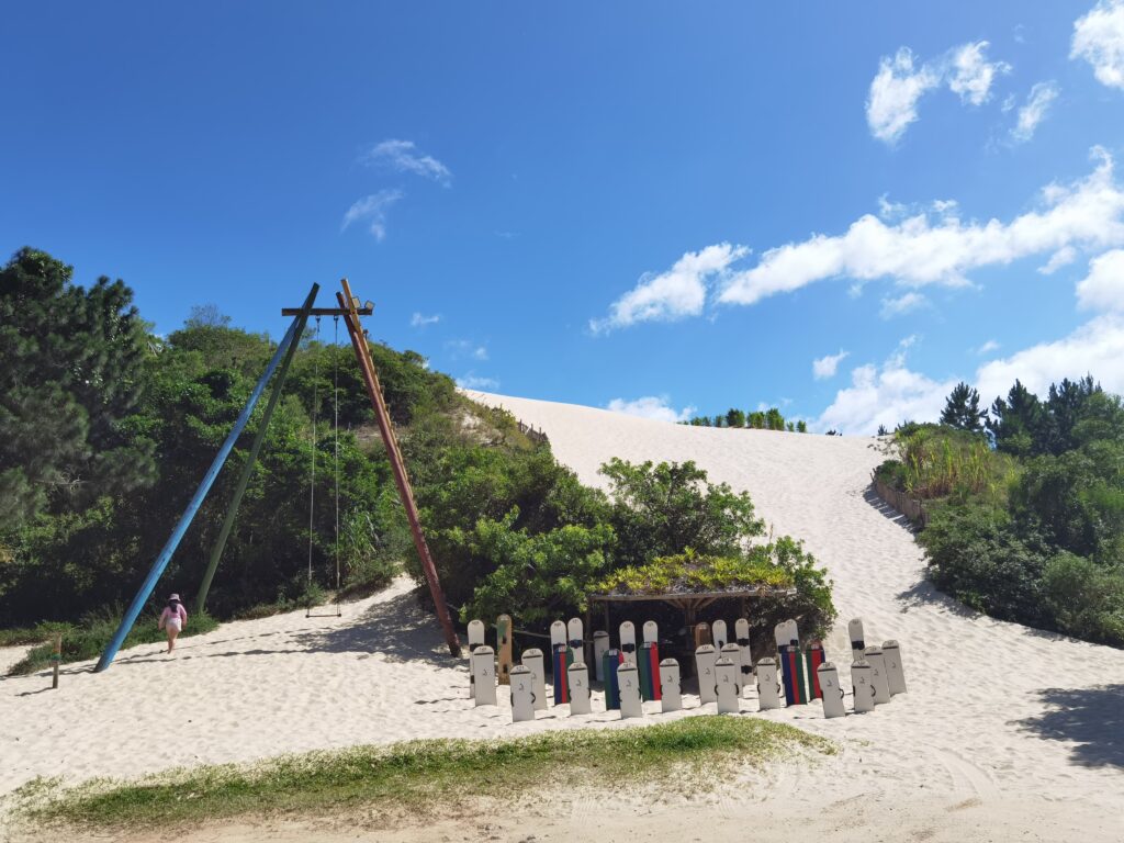 The dunes at Praia do Siriu, near Garopaba.