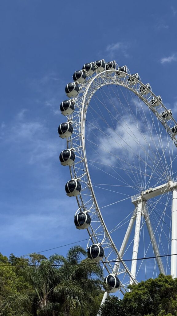 The Big Wheel on the Pontal Norte hill, seen from the street below